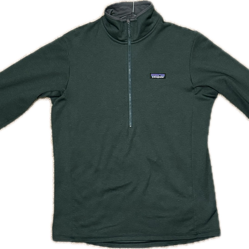 Patagonia Green Zip Up Sweater